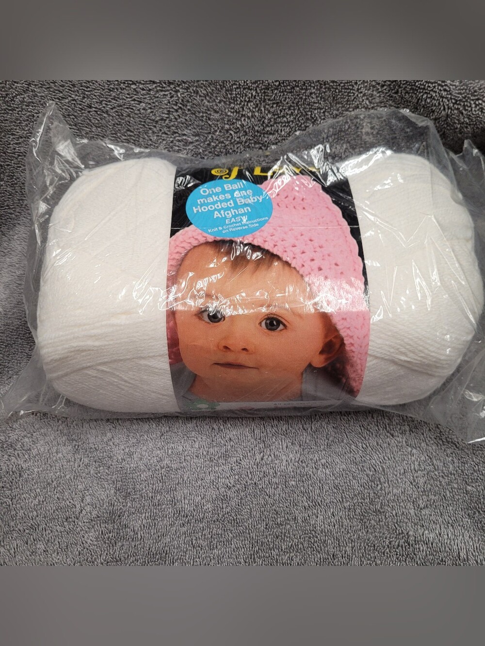 Lion Brand Baby Yarn Pound Skein White Soft Acrylic NWT